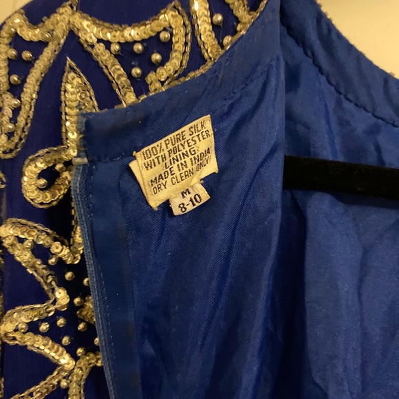 Vintage Long Silk Dress - Picture 6 of 7